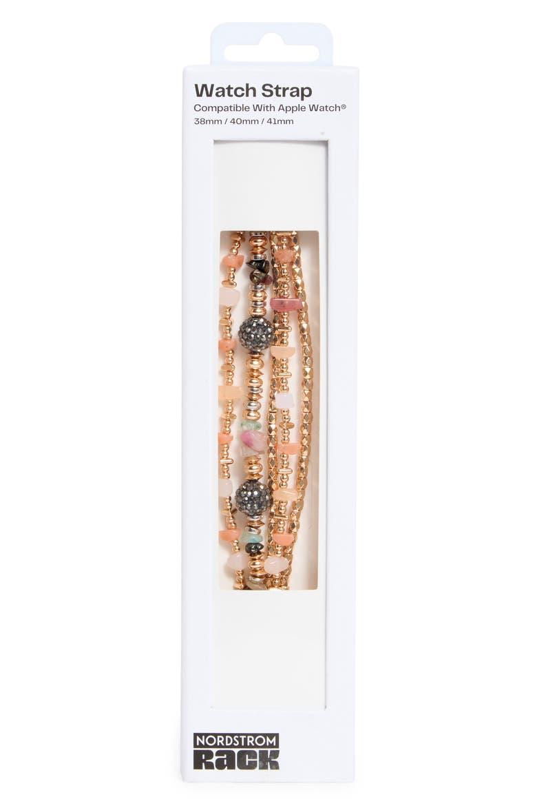 Beaded Smart Watch Strap, Alternate, color, NEUTRAL MULTI- GOLD