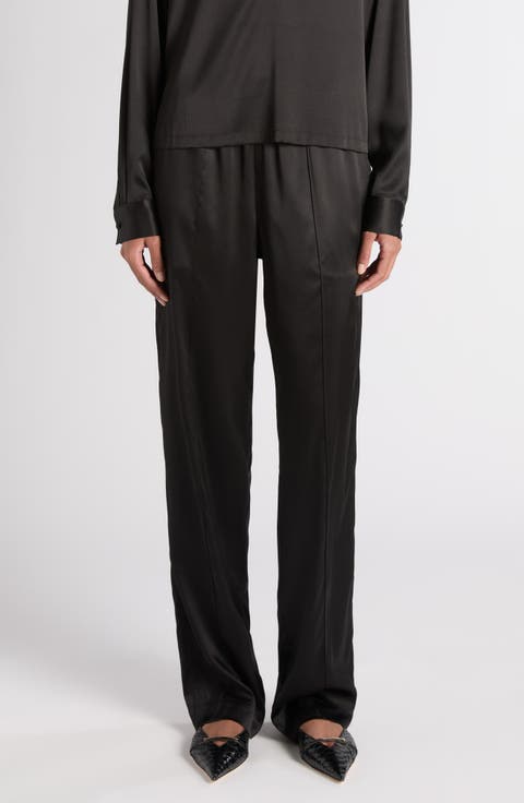 Stretch Silk Satin PJ Pants