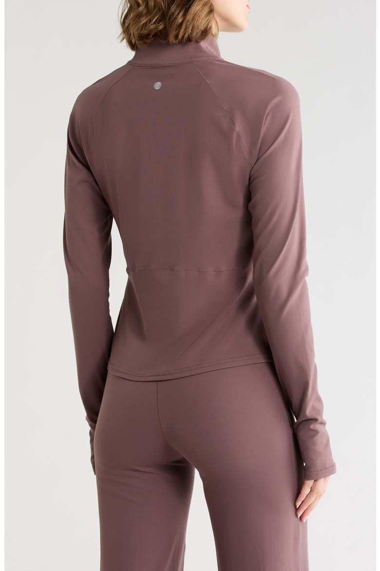 Serenity Half Zip Pullover, Alternate, color, GREY PLUM