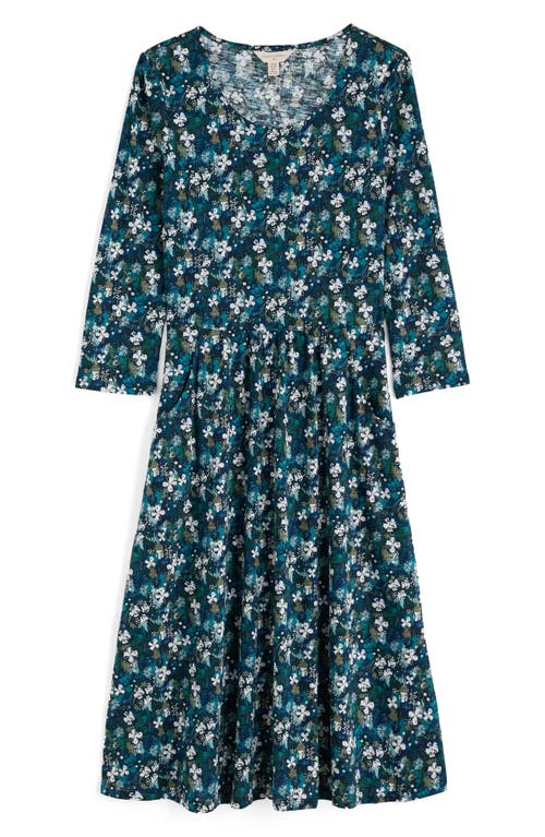 Seasalt Cornwall Enor Print Organic Cotton Fit & Flare Dress In Multi