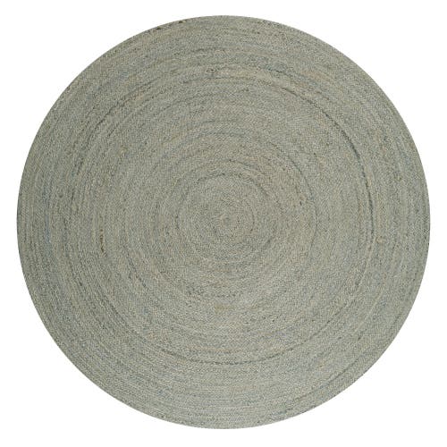 Jonathan Y Zara Braided Coastal Cottage Round Jute Round Area Rug In Gray