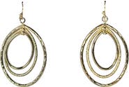 MADISON BEVERLY HILLS Vintage Etched Multi-Oval Dangle Earrings