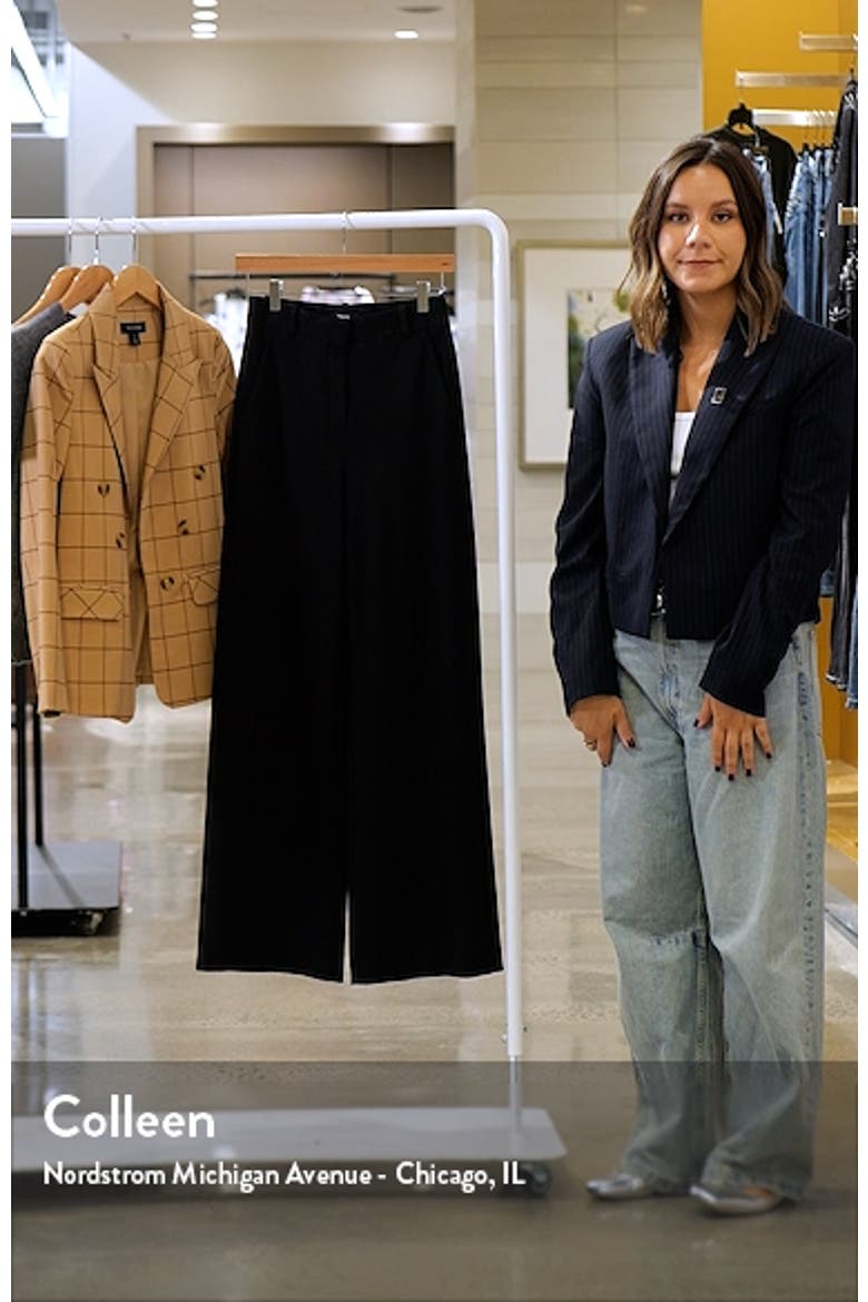 High Waist Double Knit Wide Leg Pants video
