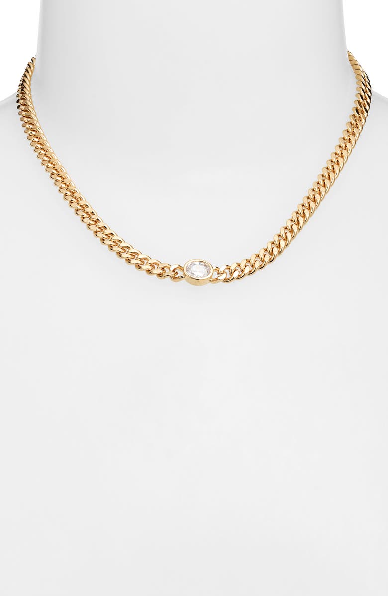 Child of Wild Nicolette Curb Chain Necklace, Alternate, color, Gold