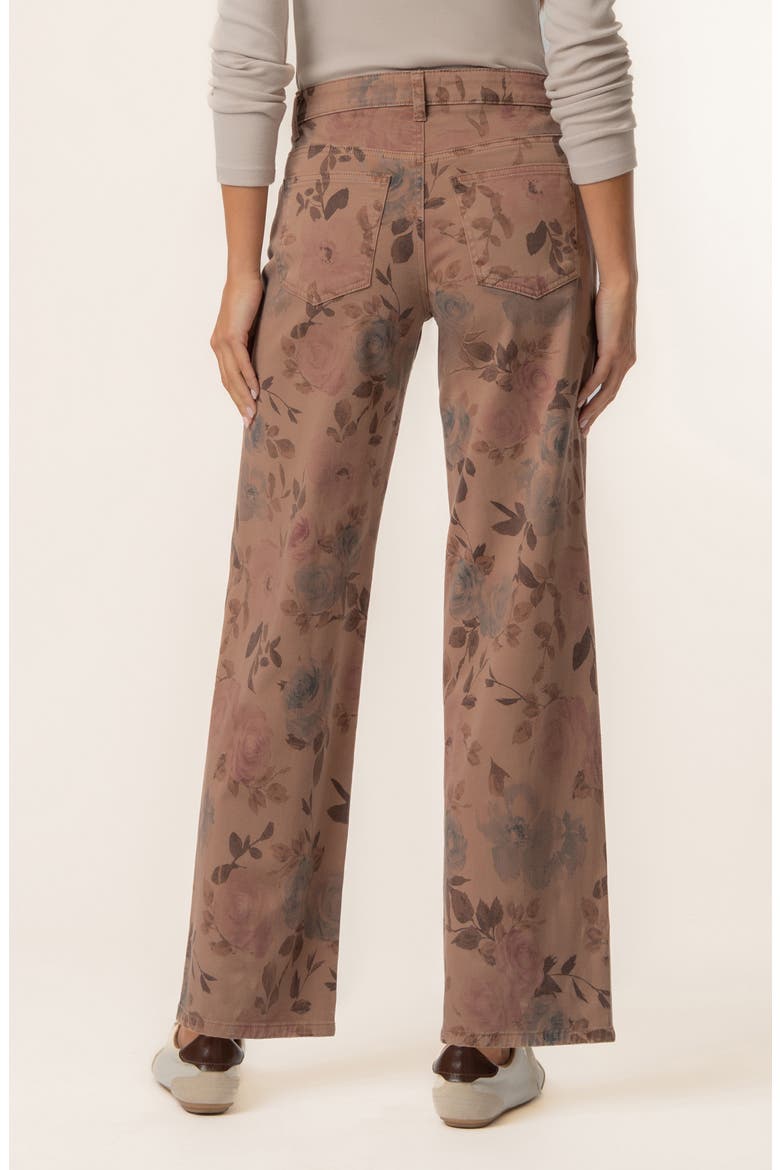 Charlotte High Waist Wide Leg Jeans, Alternate, color, MAUVE