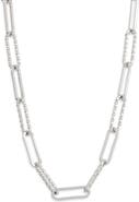 NORDSTROM RACK Textured Oval Link Chain Necklace