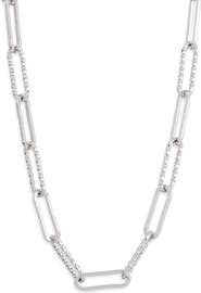 NORDSTROM RACK Textured Oval Link Chain Necklace