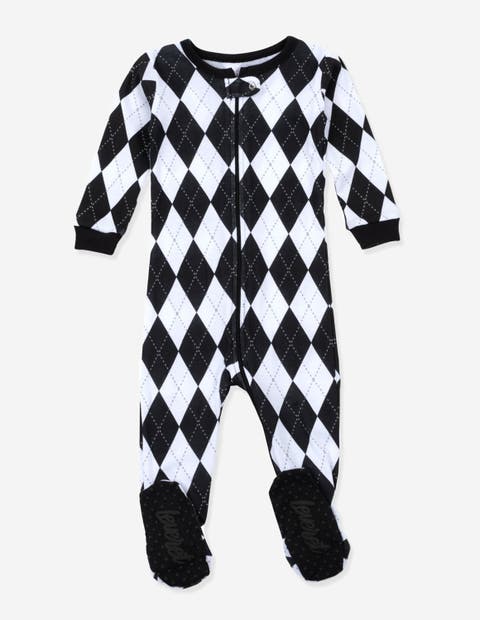 Footed Cotton Pajamas Matching Family Coordinated Holiday Prints (Baby)