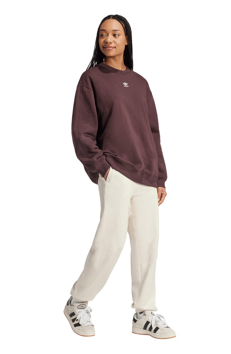 adidas Originals Essentials Oversize Crewneck Sweatshirt, Alternate, color, 
