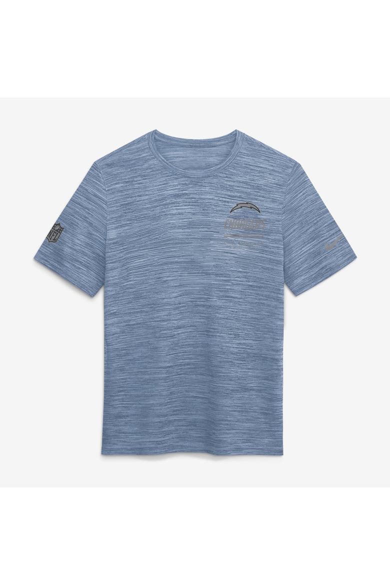 Men's Nike Powder Blue Los Angeles Chargers Sideline Double Covered Dri-FIT Velocity T-Shirt, Alternate, color, Powder Blue