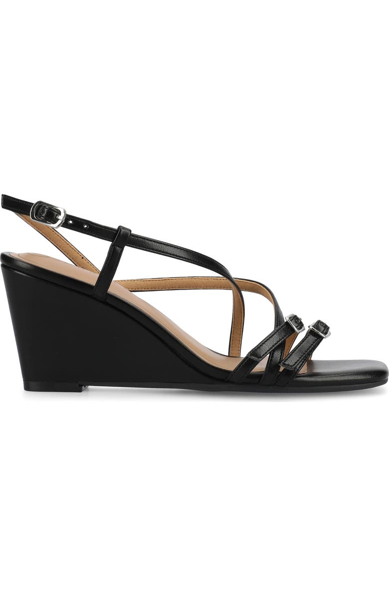 Journee Collection Clinne Wedge Sandal, Alternate, color,