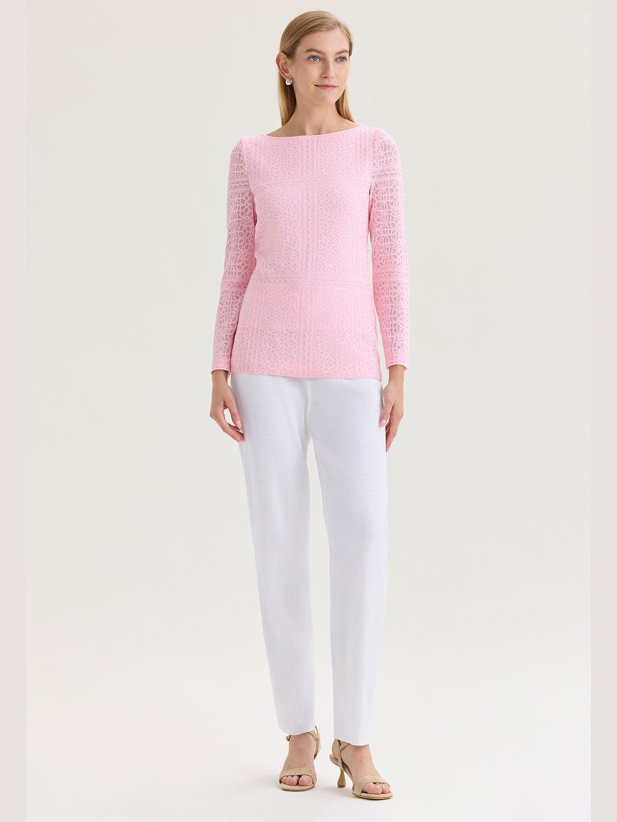 Lined Tonal Burnout Soft Knit Tunic