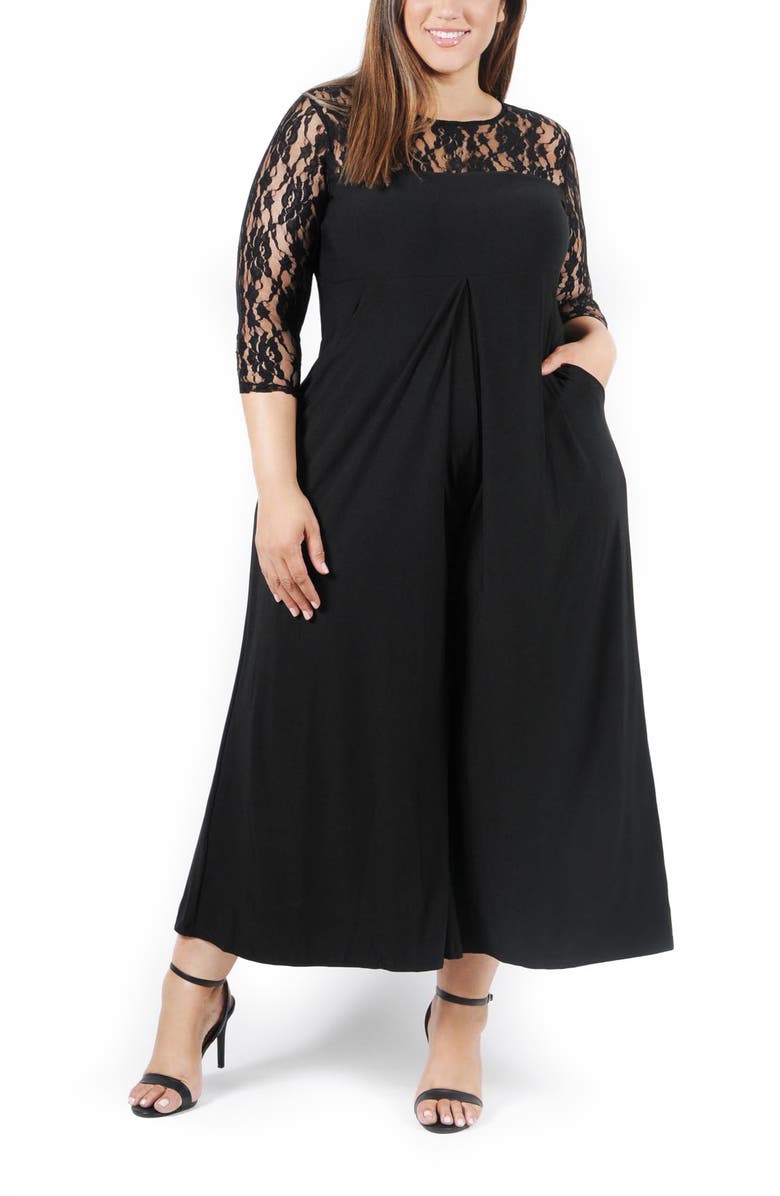 Coldesina Lana Lace Sleeve Jumpsuit, Main, color,
