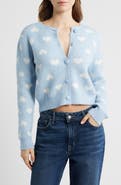 All in Favor Heart Jacquard Cardigan
