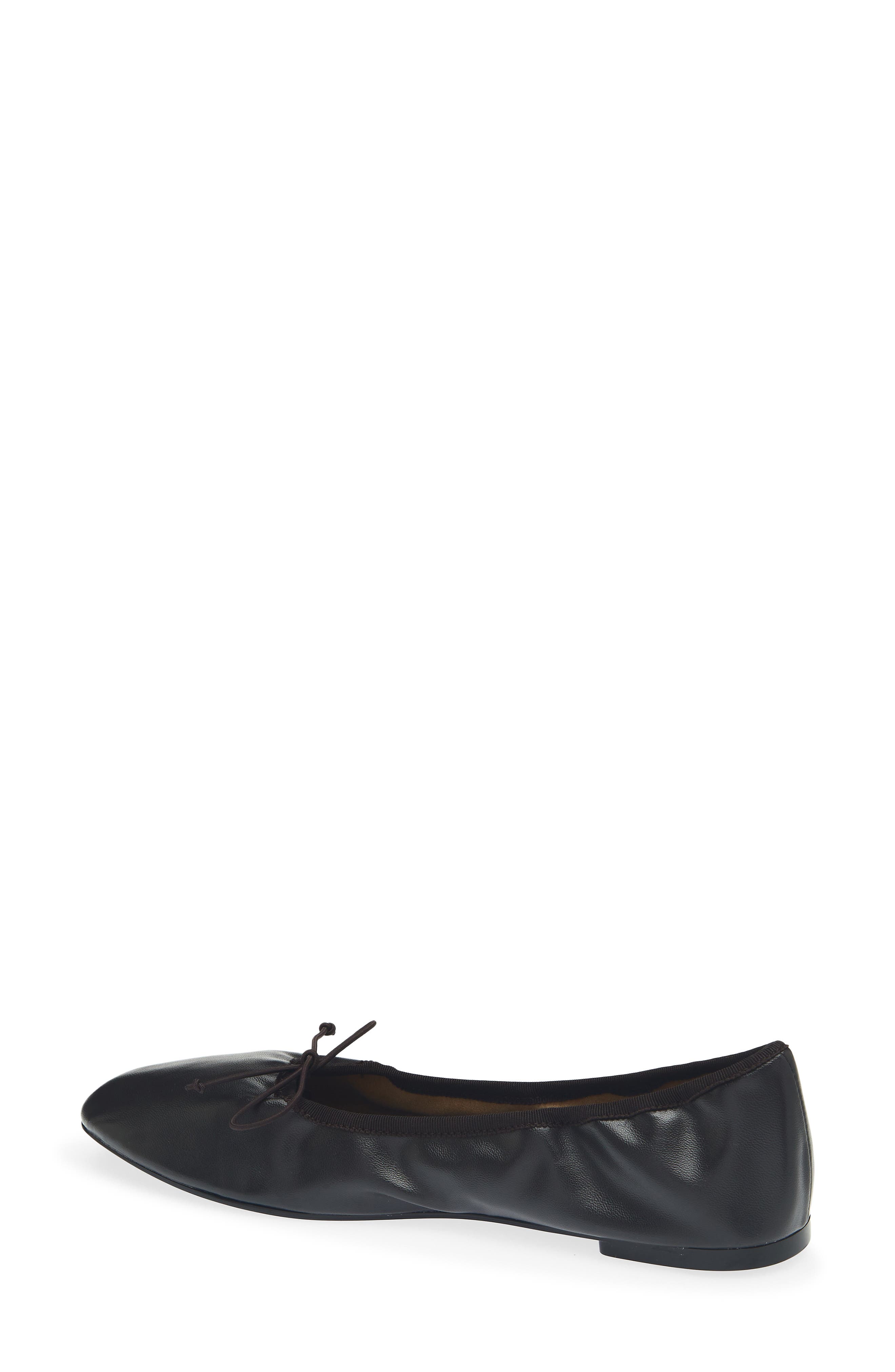 Rio Faux Leather Ballet Flat, Alternate, color, CHOCOLATE