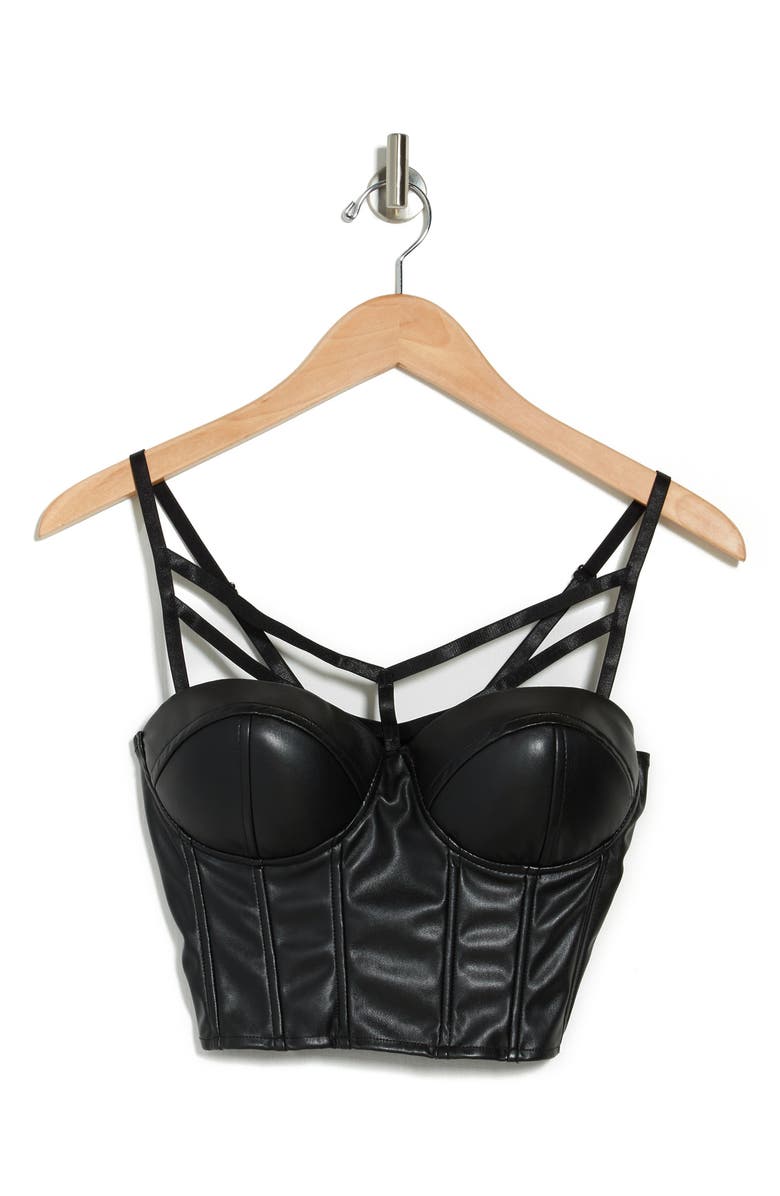 Cage Vegan Leather Bustier