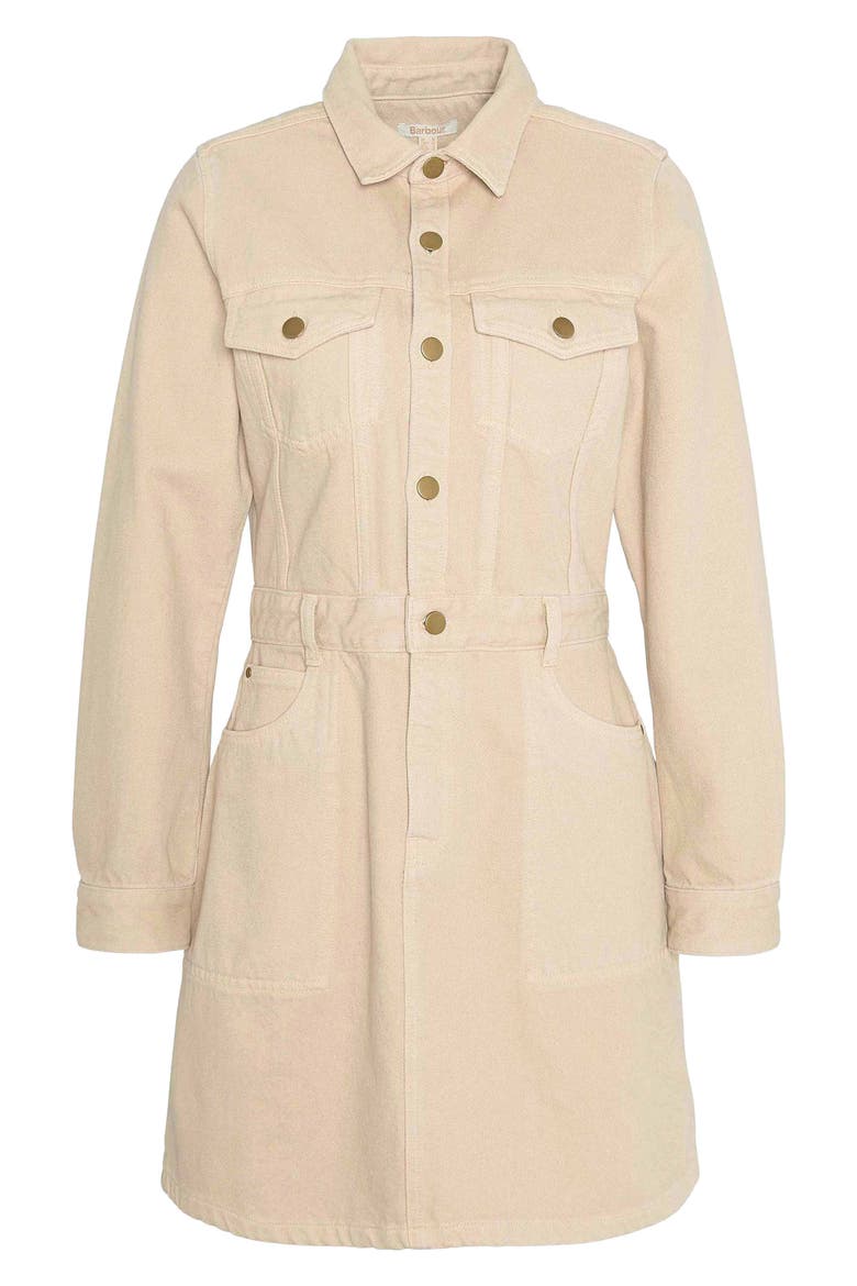 Marnie Long Sleeve Denim Dress, Alternate, color, WHITE PEPPER