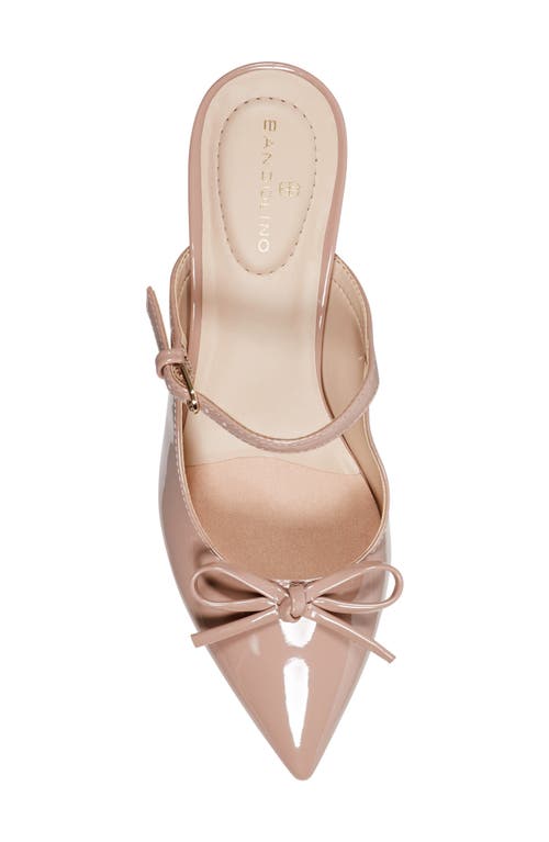 Bandolino Moss Patent Kitten Heel Mule In Pink