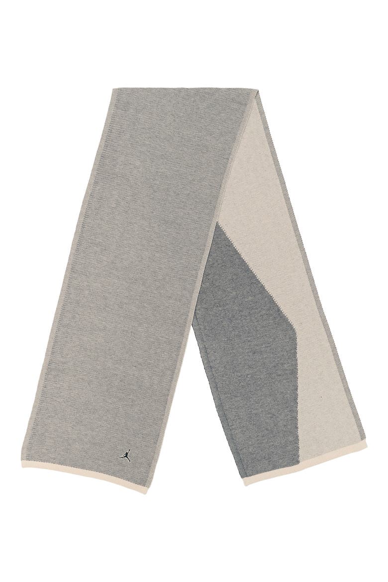 Airy Knit Scarf, Alternate, color, LIGHT OREWOOD BROWN/ OFF NOIR