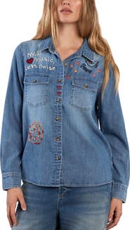 Billy T More Music Less Noise Denim Shirt