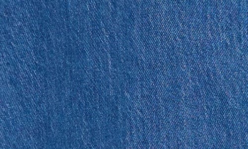 Pistola Elle Denim Mini Shirt Dress In Karat In Blue