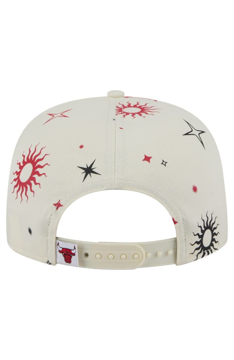 New Era Men's New Era Cream Chicago Bulls Lunar Golfer Snapback Hat, Alternate, color,