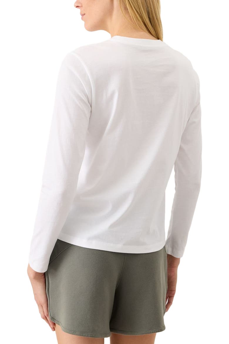 Organic Cotton Softspun Essential Crewneck Long Sleeve Tee, Alternate, color, White