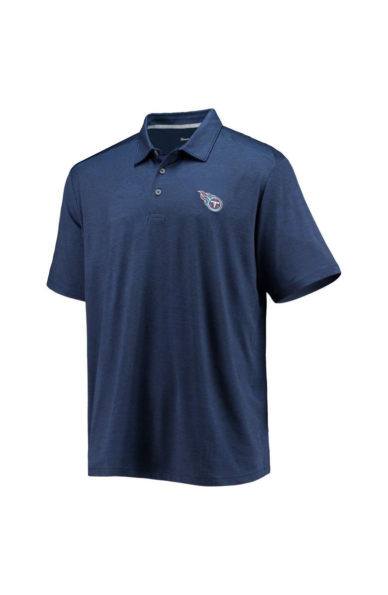 Tommy Bahama Men's Tommy Bahama Navy Tennessee Titans Palm Coast Delray Frond Allover IslandZone Polo, Alternate, color,
