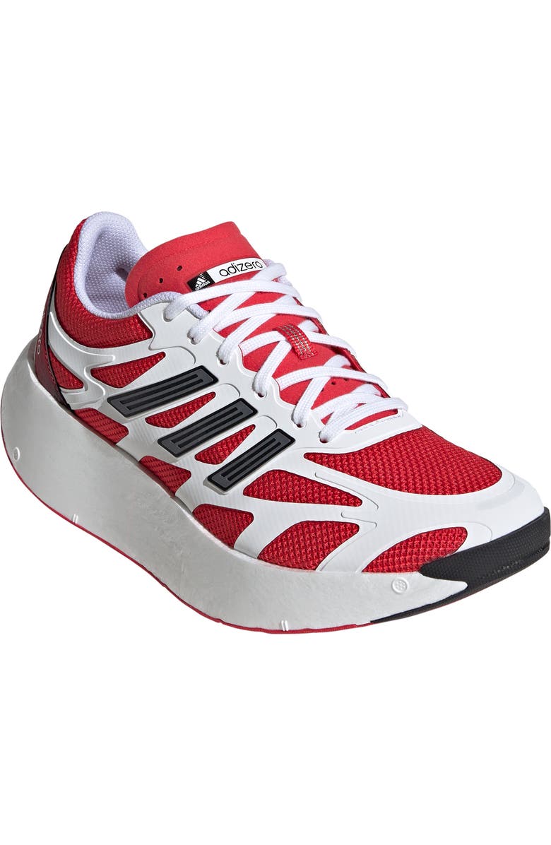 adidas Gender Inclusive Adizero Aruku Sneaker, Main, color, White/ Pure Ruby/ Black