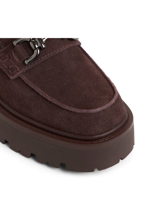 Aldo Oneameth Chunky Loafers With Buckle Detailing In Brown