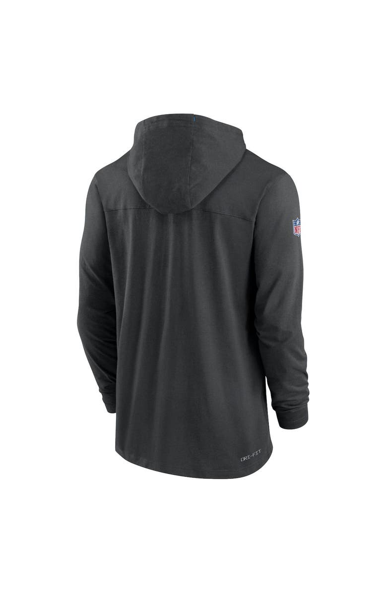 Nike Men's Nike Black Los Angeles Chargers Sideline Pop Performance Pullover Long Sleeve Hoodie T-Shirt, Alternate, color,
