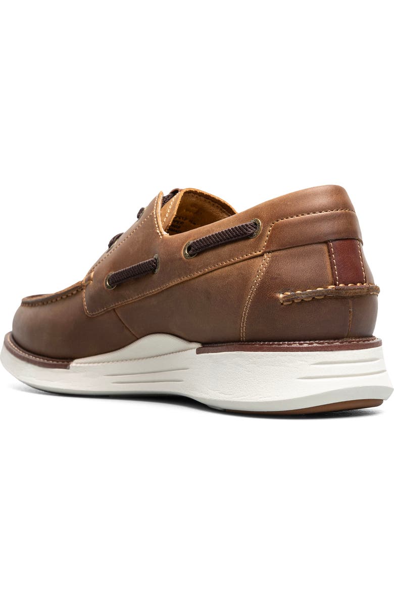 Florsheim Launch Moc Toe Lace-Up Boat Shoe, Alternate, color, Brown