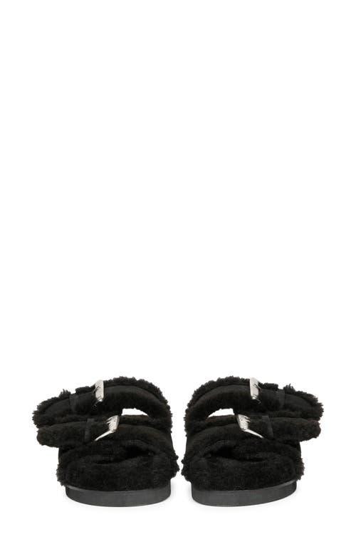 Saint G Oleander Faux Fur Slide Sandal