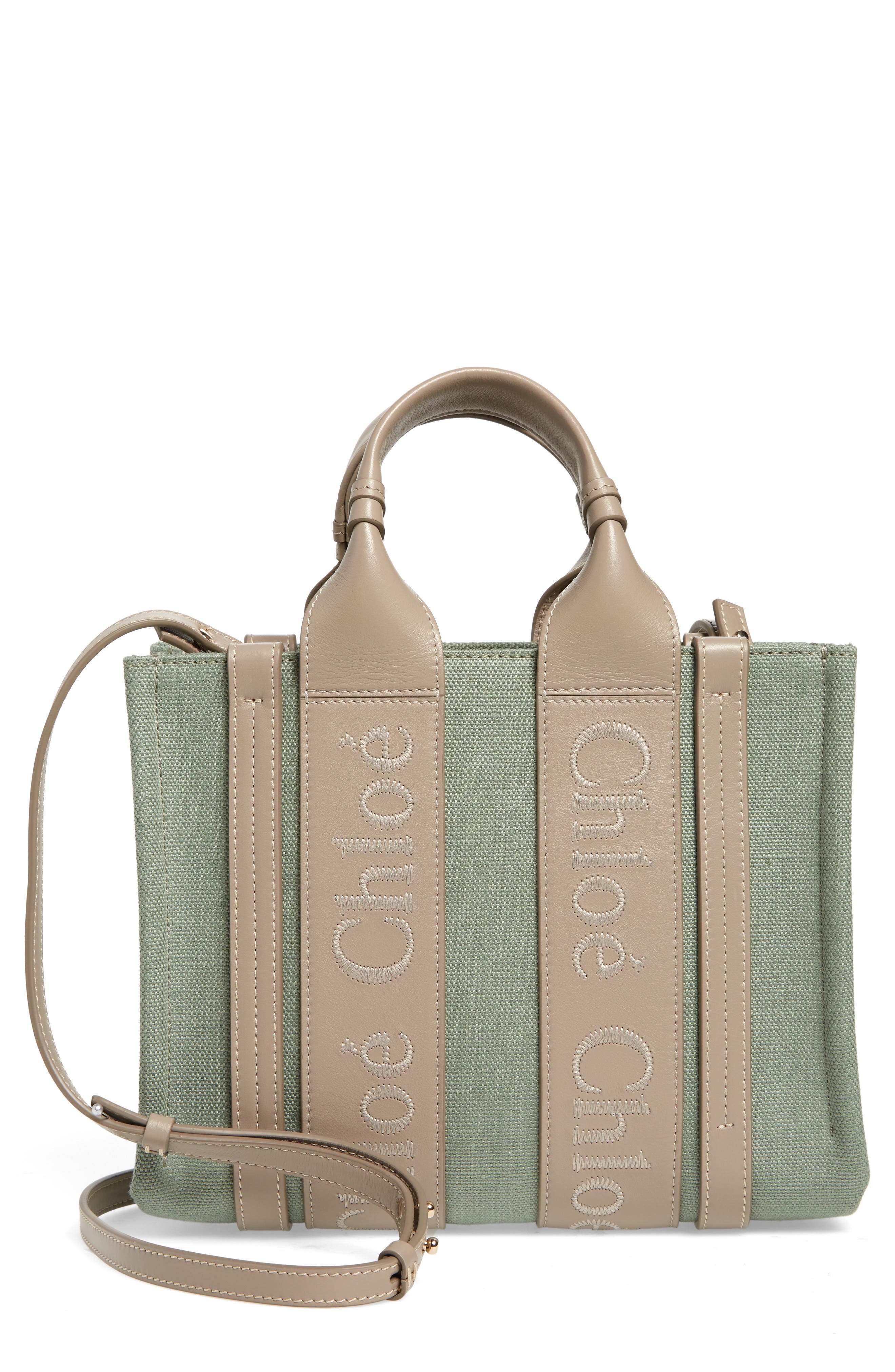 Chloé Small Woody Linen Tote (Women) | Nordstromrack