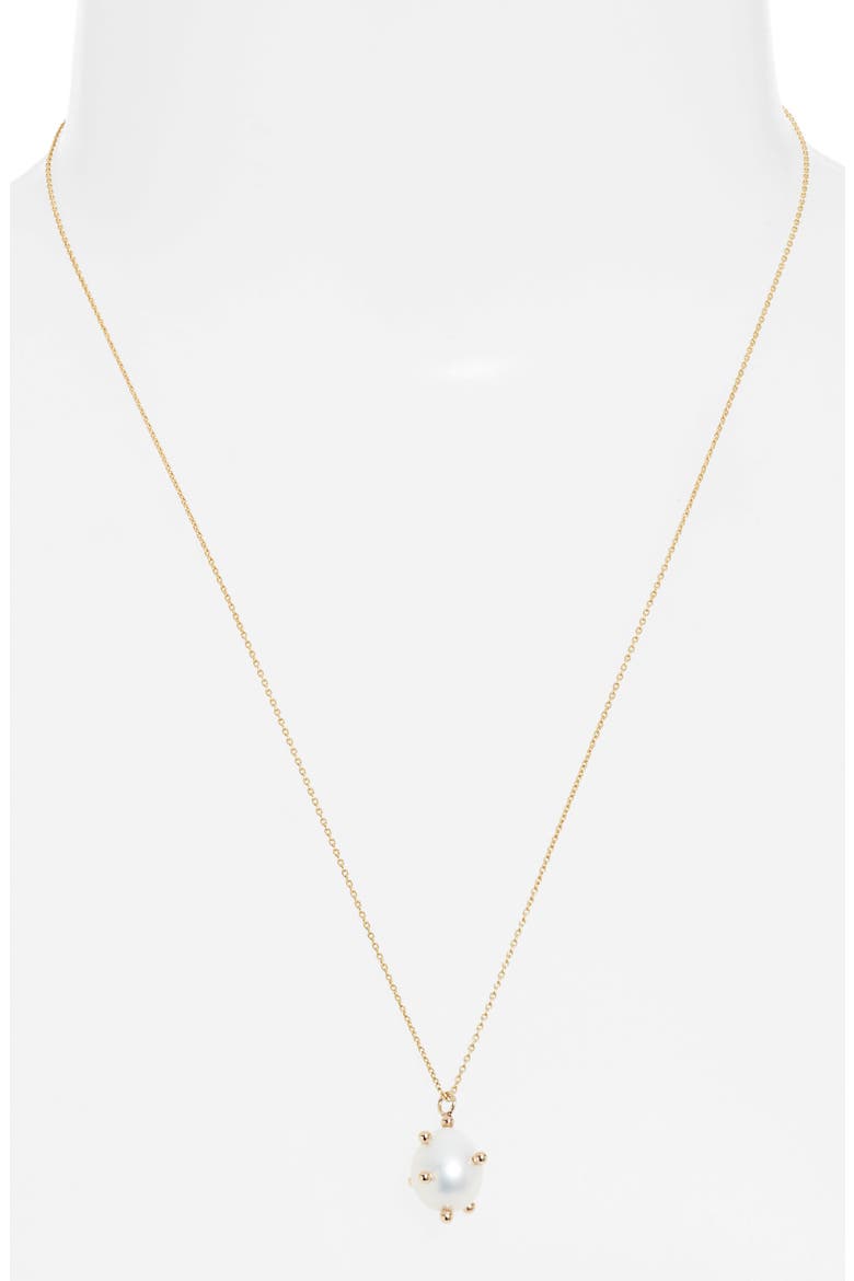 Bubble Cultured Pearl Pendant Necklace, Alternate, color, GOLD