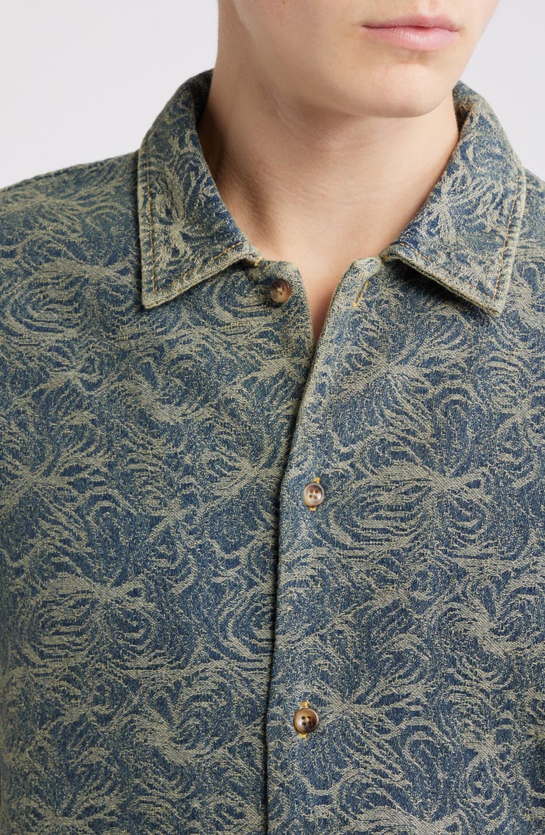 RIZORT Maze Denim Button-Up Shirt Jacket, Alternate, color, Indigo