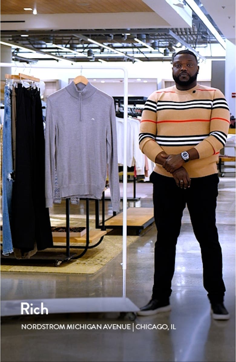 Kian Quarter Zip Wool Sweater, sales video thumbnail