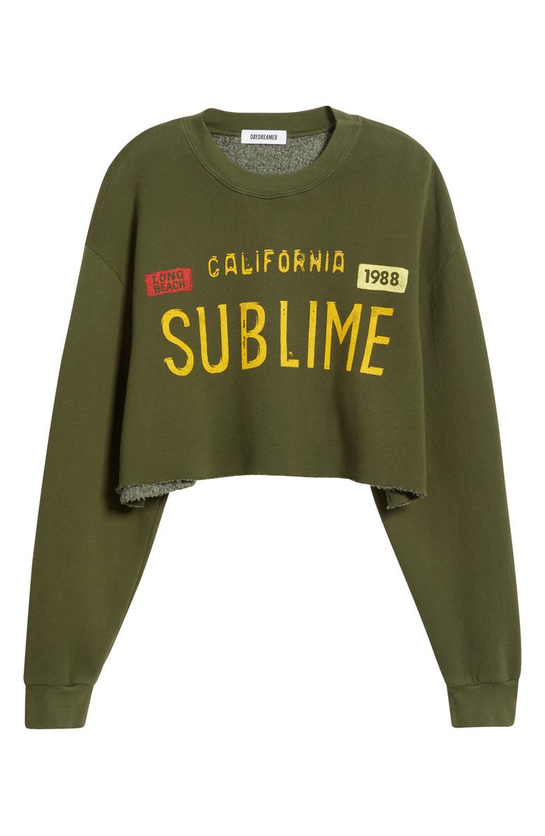 Daydreamer California Sublime Crop Graphic Sweatshirt, Alternate, color, 