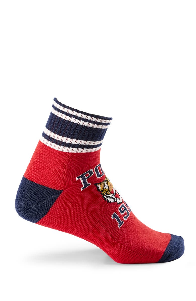 Polo Ralph Lauren Big & Tall 6-pk Quarter-Top Athletic Socks, Alternate, color, 