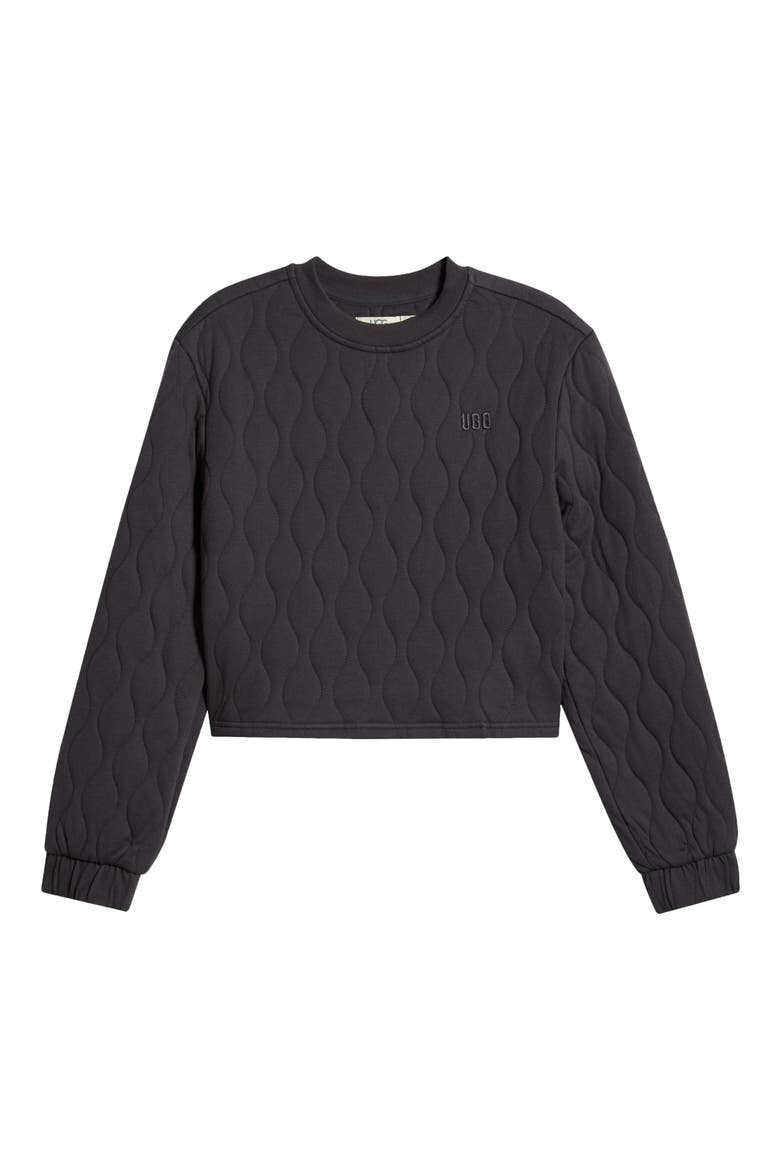 Katie Quilted Lounge Top, Alternate, color, INK
