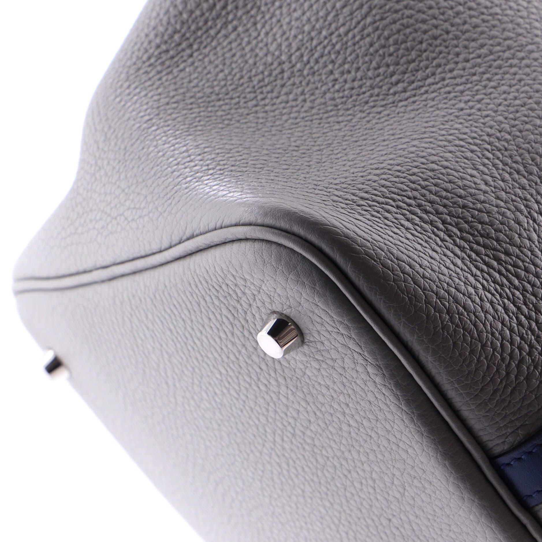 Pre-Owned Hermes Bicolor Picotin Lock Bag Clemence with Swift MM, Alternate, color, 