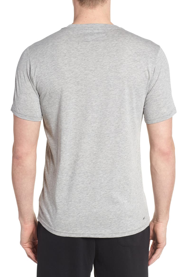 Heather Tech Crewneck T-Shirt, Alternate, color, ATHLETIC GREY