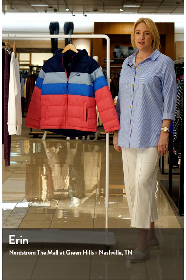Kids' Water Resistant Hooded Down Puffer Jacket video