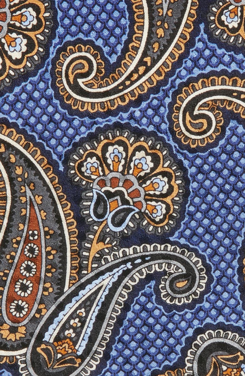 Nordstrom Paisley Silk Tie, Alternate, color, Blue