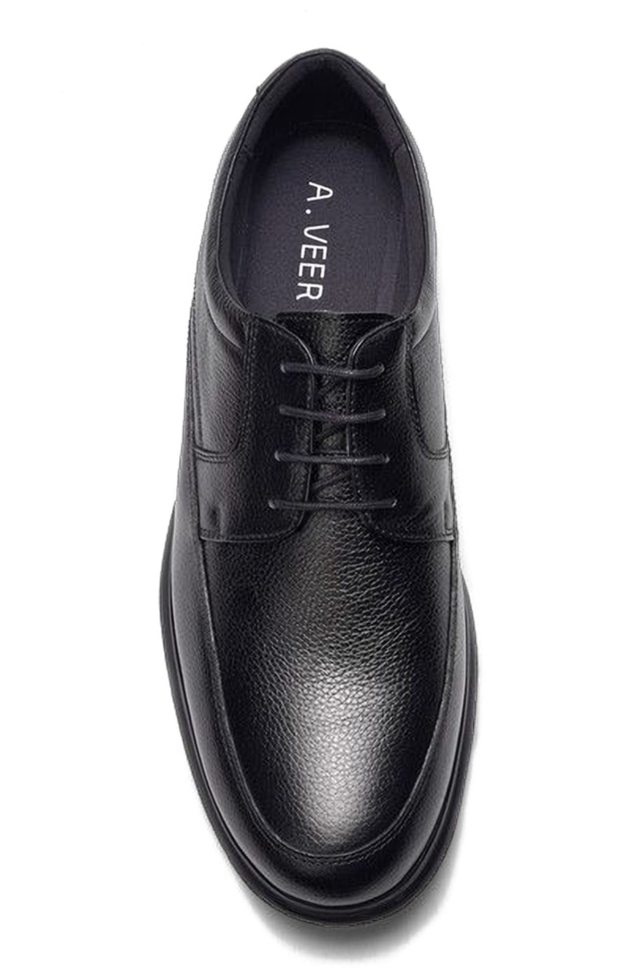 A. Veer Atlas Hybrid Derby, Alternate, color, Black Leather