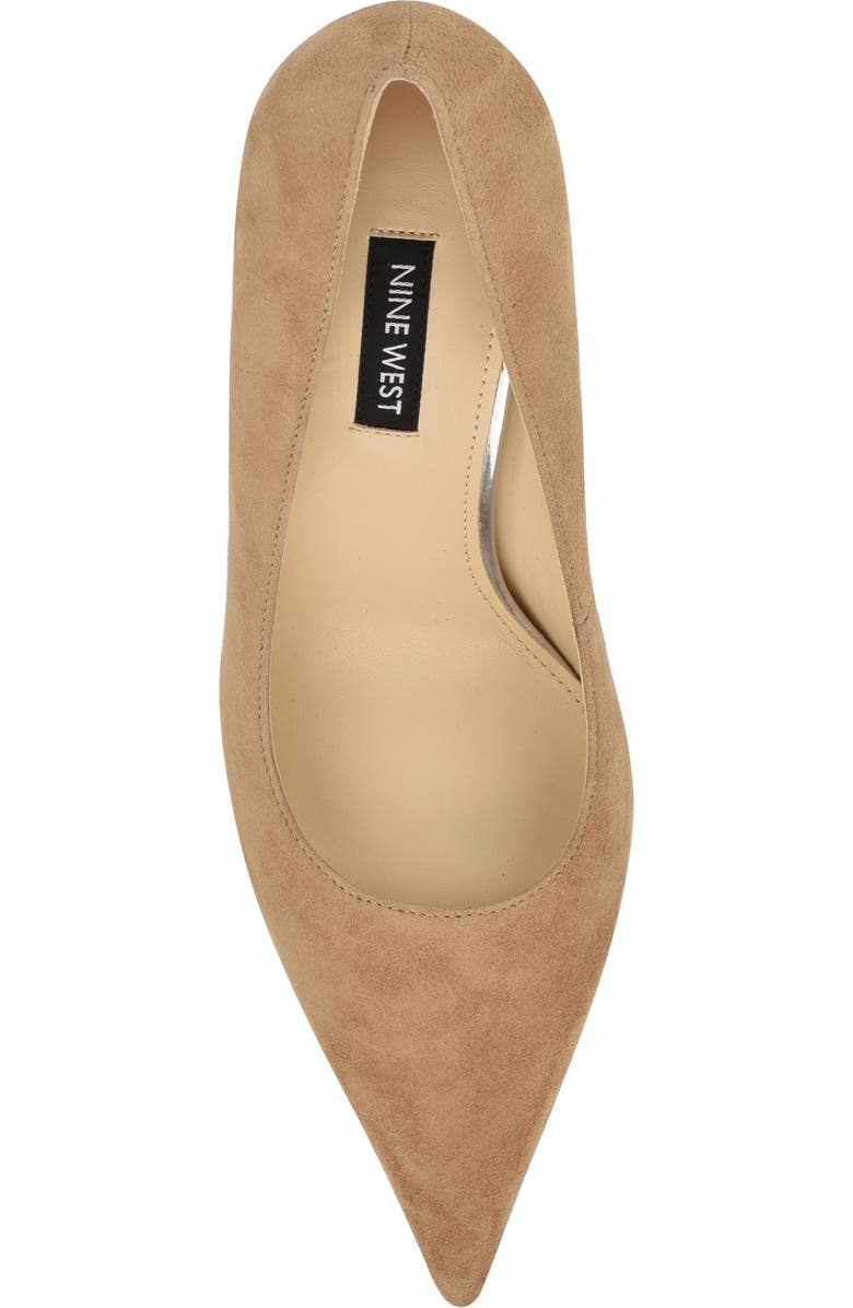 Nine West Gemmha Pointed Toe Pump, Alternate, color, Taupe
