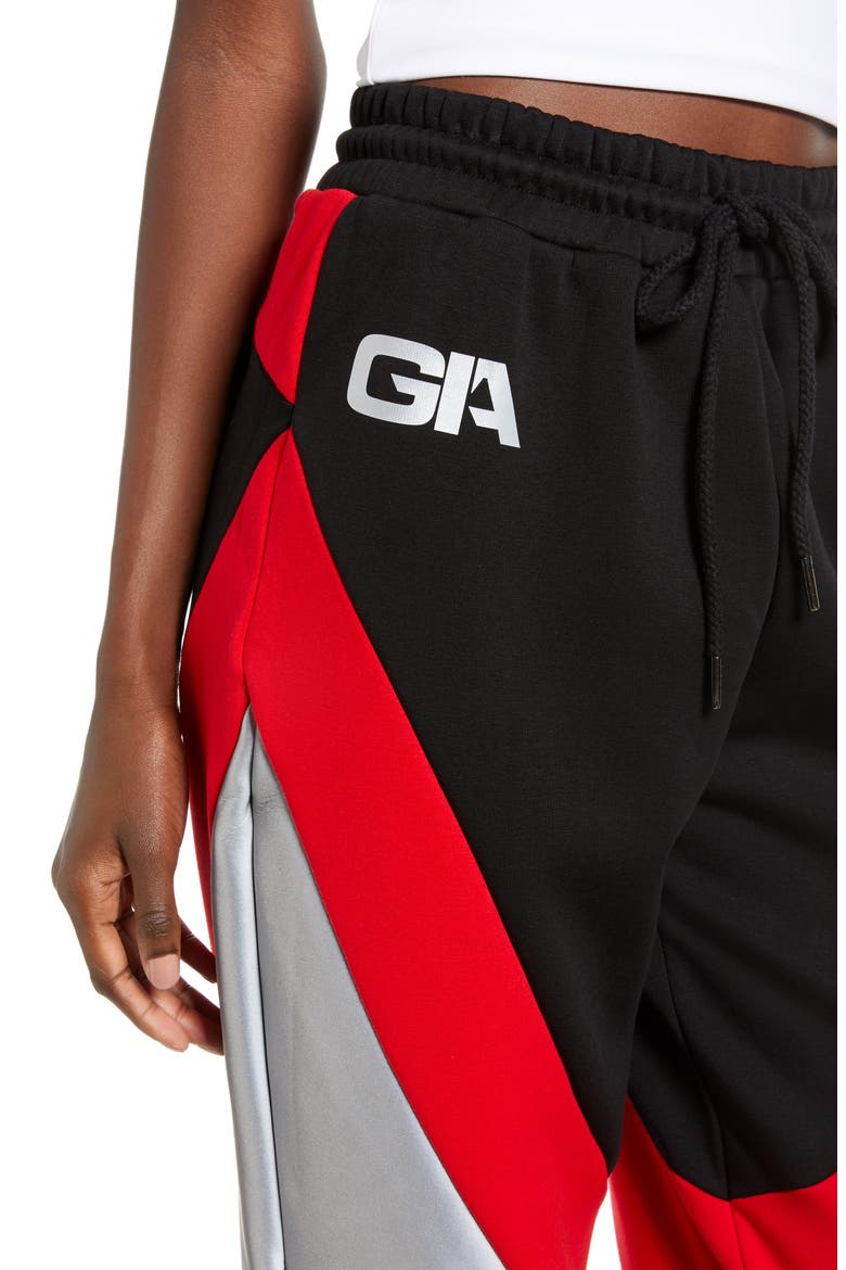 Sabrina Track Pants, Alternate, color, BLACK