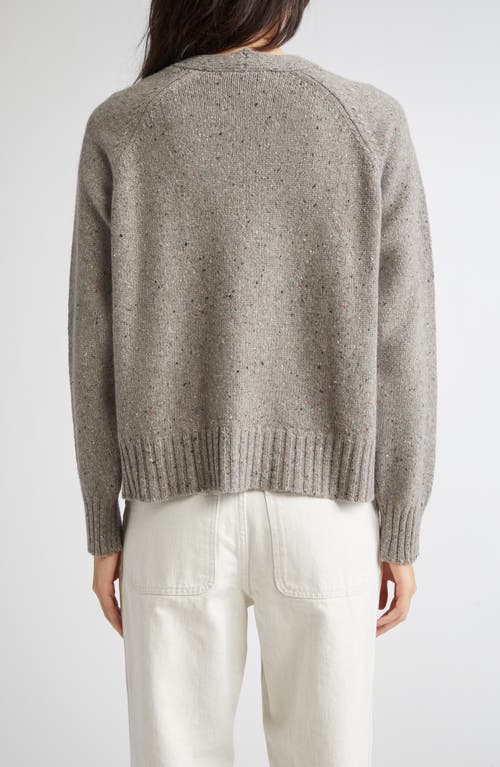 Johnstons Of Elgin Donegal Relaxed Cashmere V-neck Cardigan In Gray