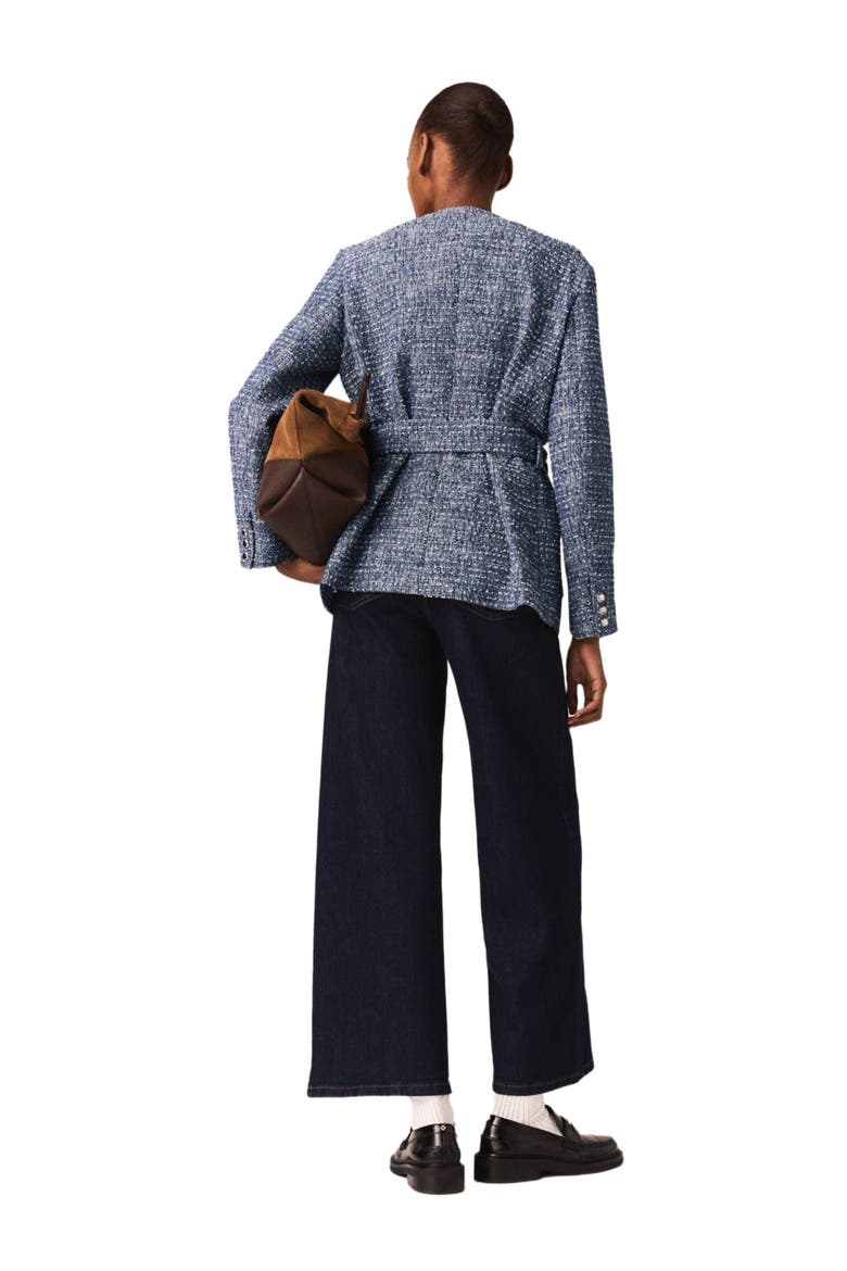 4-pocket tweed jacket, Alternate, color, Blue