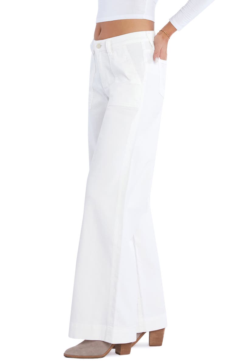 Wash Lab Denim Elodie Wide Leg Carpenter Jeans, Alternate, color, Creme